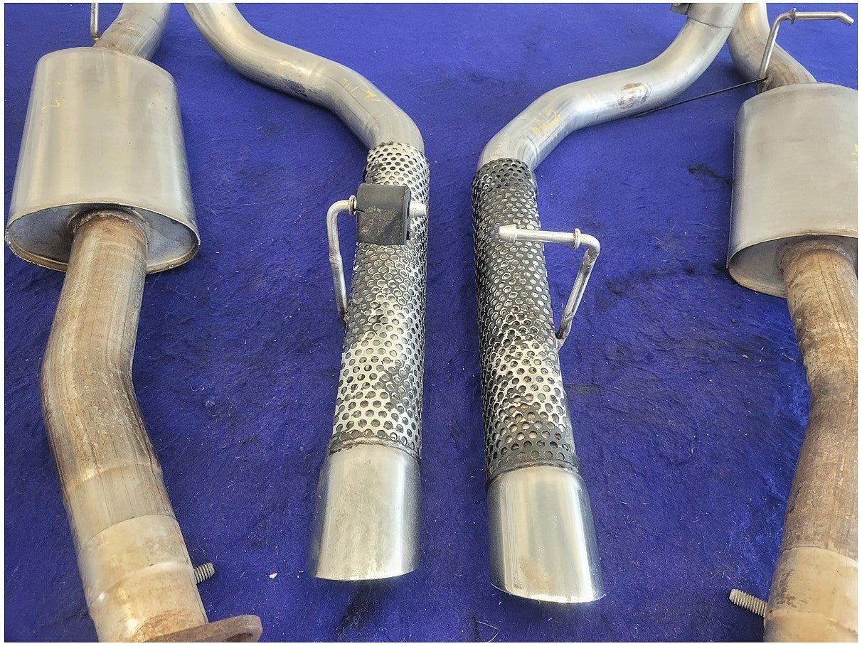 1994 - 1998 Ford Mustang GT Saleen Borla Machine Gun Tip Exhaust Muffler 2746 - The Parts Farm