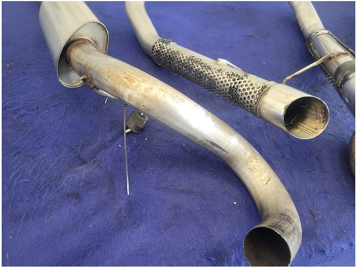 1994 - 1998 Ford Mustang GT Saleen Borla Machine Gun Tip Exhaust Muffler 2746 - The Parts Farm