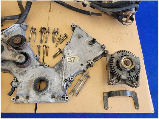 1996-1998 Ford Mustang Cobra 4v Timing Cover F5LE-6D080-AB Alternator *Read 2