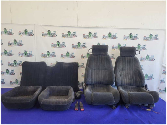 2000 - 2002 Pontiac Trans Am Firebird Set Cloth Seats Coupe Front Back 2679 - The Parts Farm