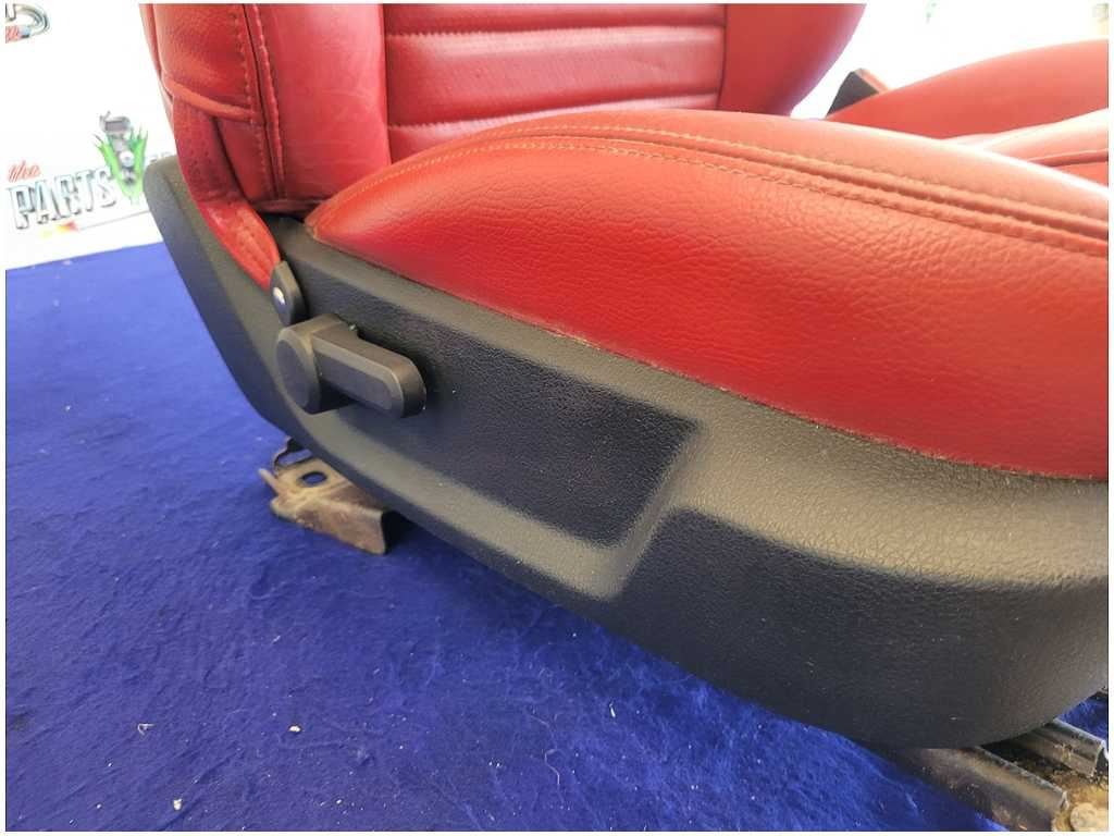 2005 - 2009 Ford Mustang GT Convertible Passenger Front Leather Seat Red 2723 - The Parts Farm