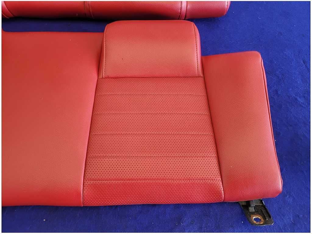 2005 - 2009 Ford Mustang GT Convertible Rear Seats Upper Lower Red Leather 2723 - The Parts Farm
