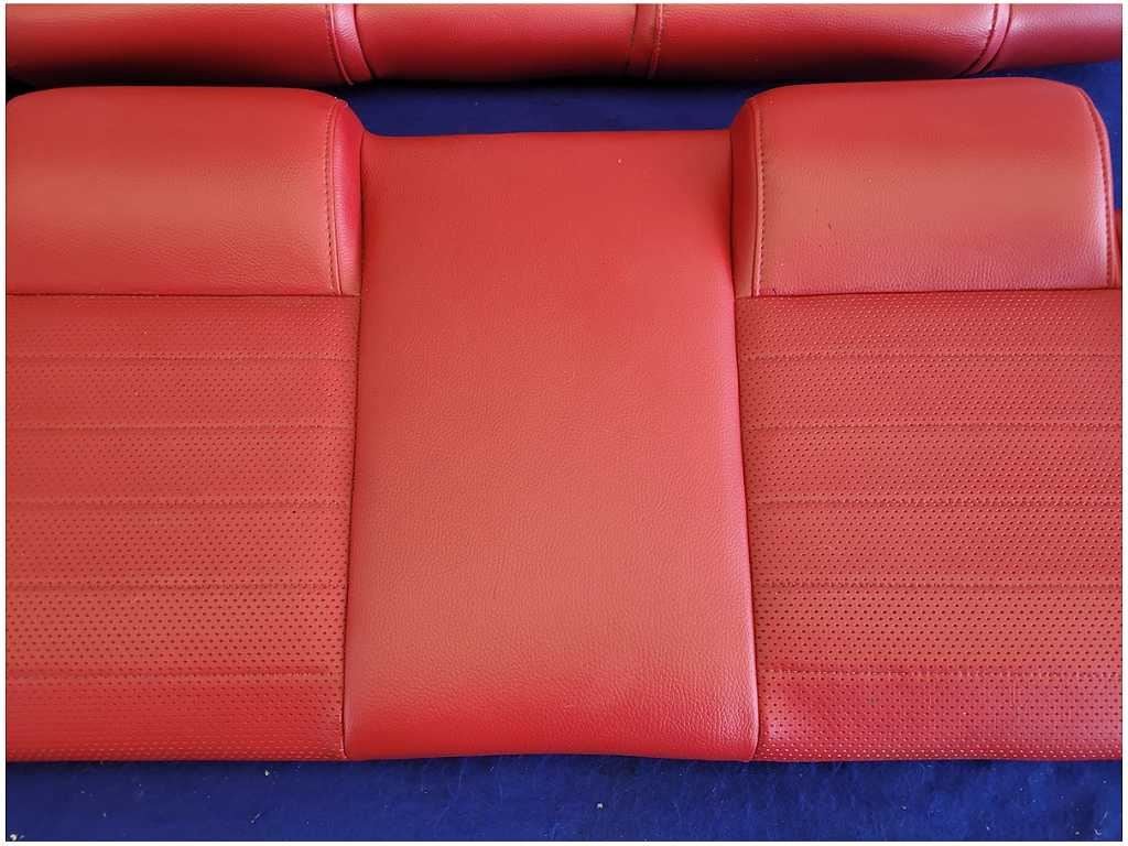 2005 - 2009 Ford Mustang GT Convertible Rear Seats Upper Lower Red Leather 2723 - The Parts Farm