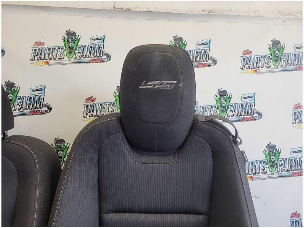 2010 - 2015 Chevrolet Camaro SS Set Seats Cloth Coupe Driver Bucket *Read* 2732 - The Parts Farm