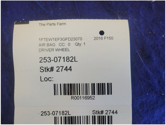 2015-2017 Ford F150 Pickup Truck Driver Air Bag Steering Wheel 2744