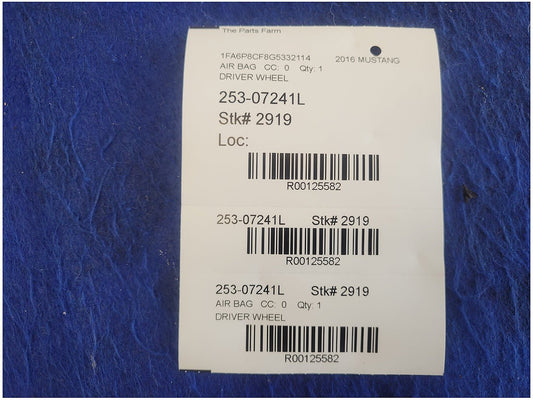2015-2017 Ford Mustang GT S550 Driver Steering Wheel Air Bag 2919