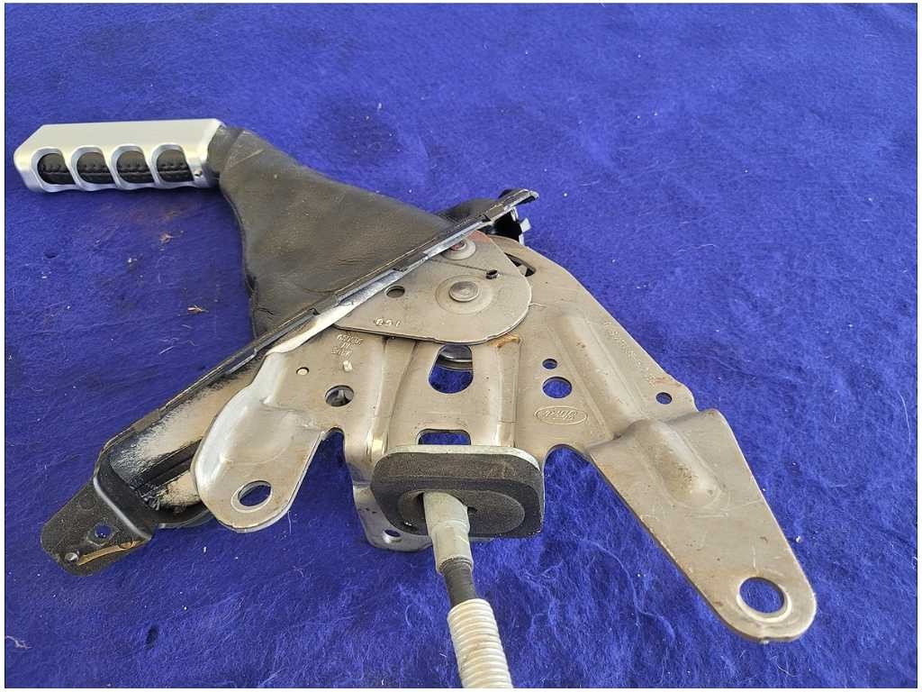 2015 - 2023 Ford Mustang GT S550 Emergency Brake Handle E Pull Leather 2752 - The Parts Farm