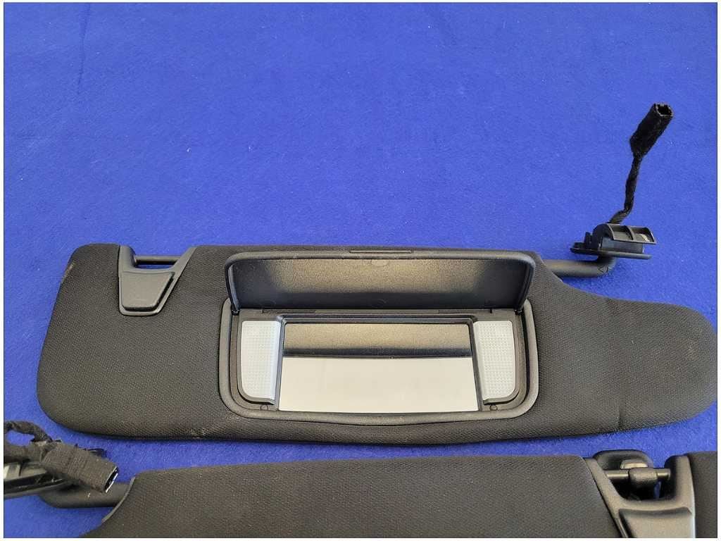2015 - 2023 Ford Mustang GT S550 Pair Coupe Sun Visors Shade Clip Mirror 2766 - The Parts Farm