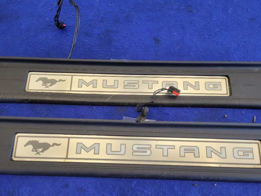 2015-2023 Ford Mustang GT S550 Pair Door Sill Plates Scuff Lighted 2778