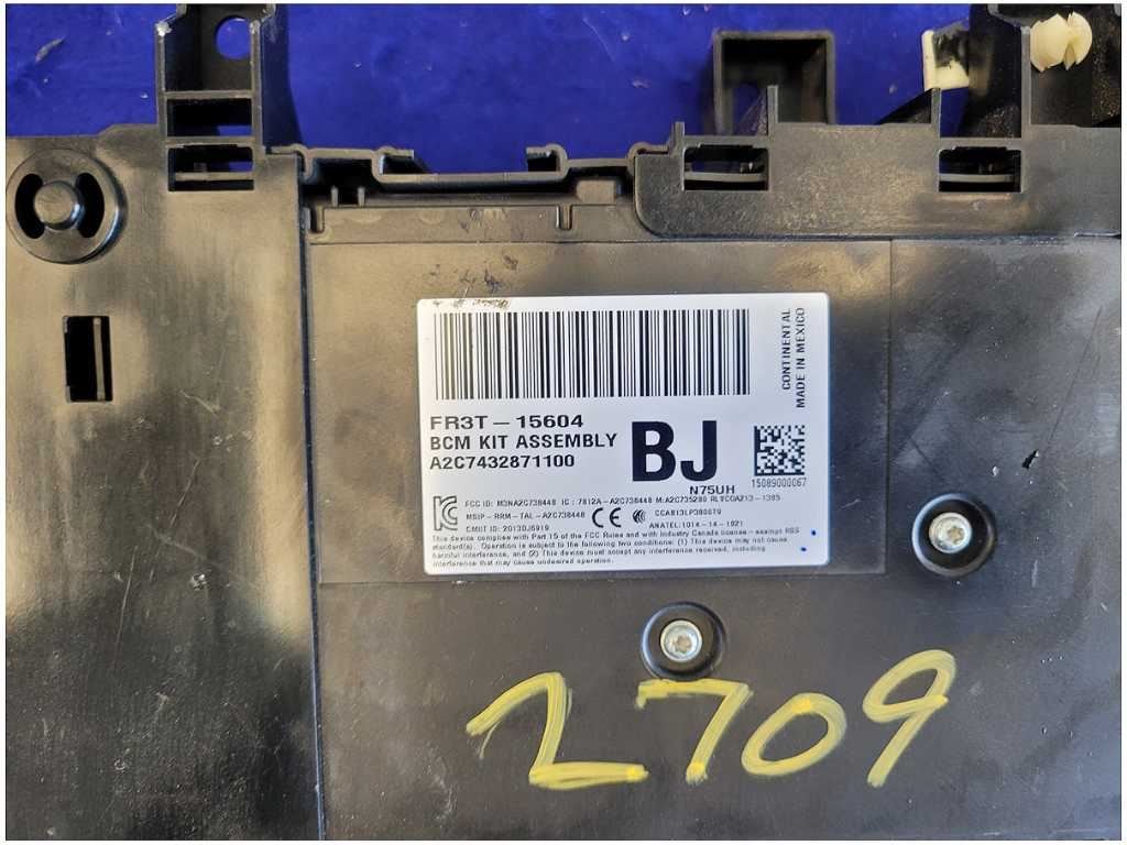 2015 Ford Mustang GT S550 Coupe Body Control Module BCM FR3T - 15604 - BJ 2709 - The Parts Farm
