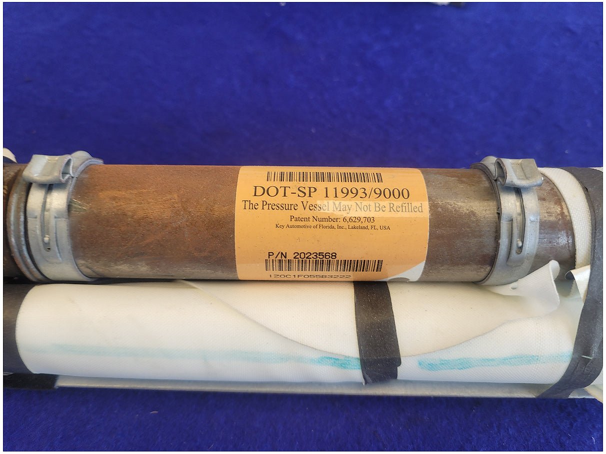 2018 - 2023 Ford Mustang GT S550 Coupe Passenger Upper Roof Curtain Air Bag 2712 - The Parts Farm