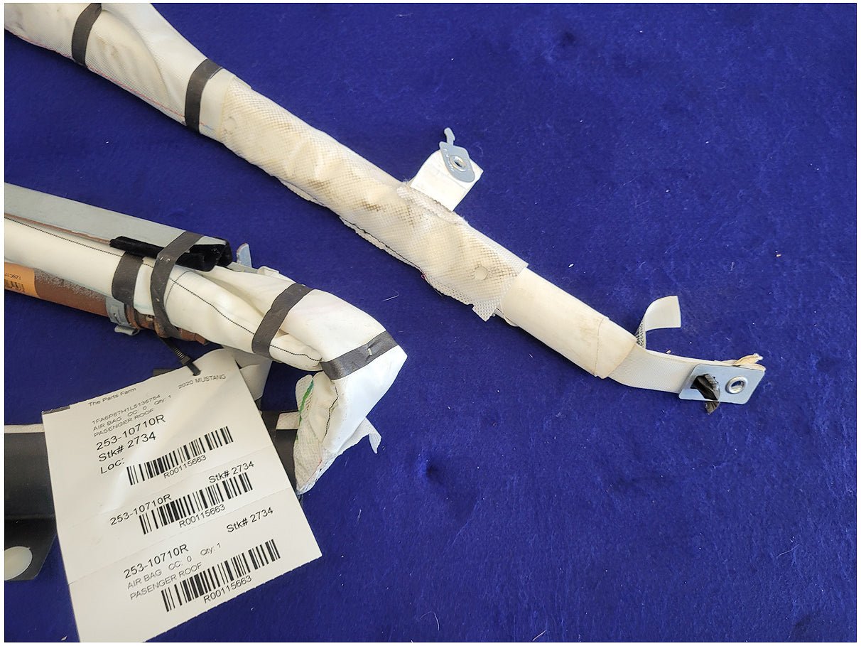 2018 - 2023 Ford Mustang GT S550 Coupe Passenger Upper Roof Curtain Air Bag 2734 - The Parts Farm