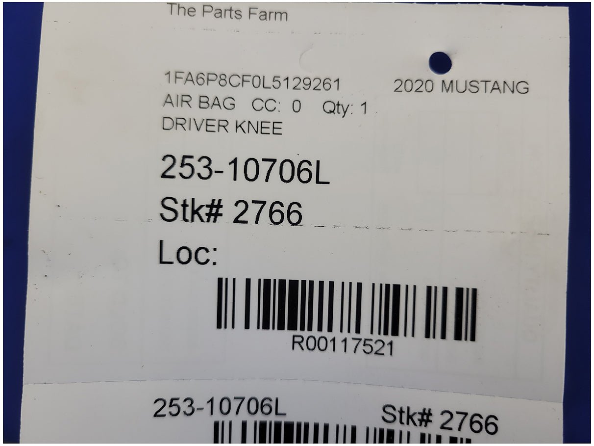 2018 - 2023 Ford Mustang GT S550 Driver Lower Knee Air Bag 2766 - The Parts Farm