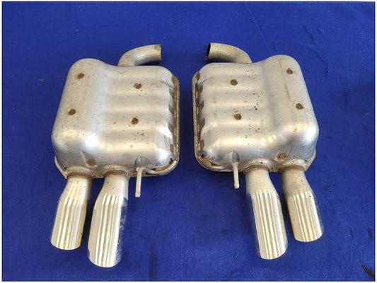 2018 - 2023 Ford Mustang GT S550 Pair Exhaust Mufflers Quad Tip Muffler FH - The Parts Farm