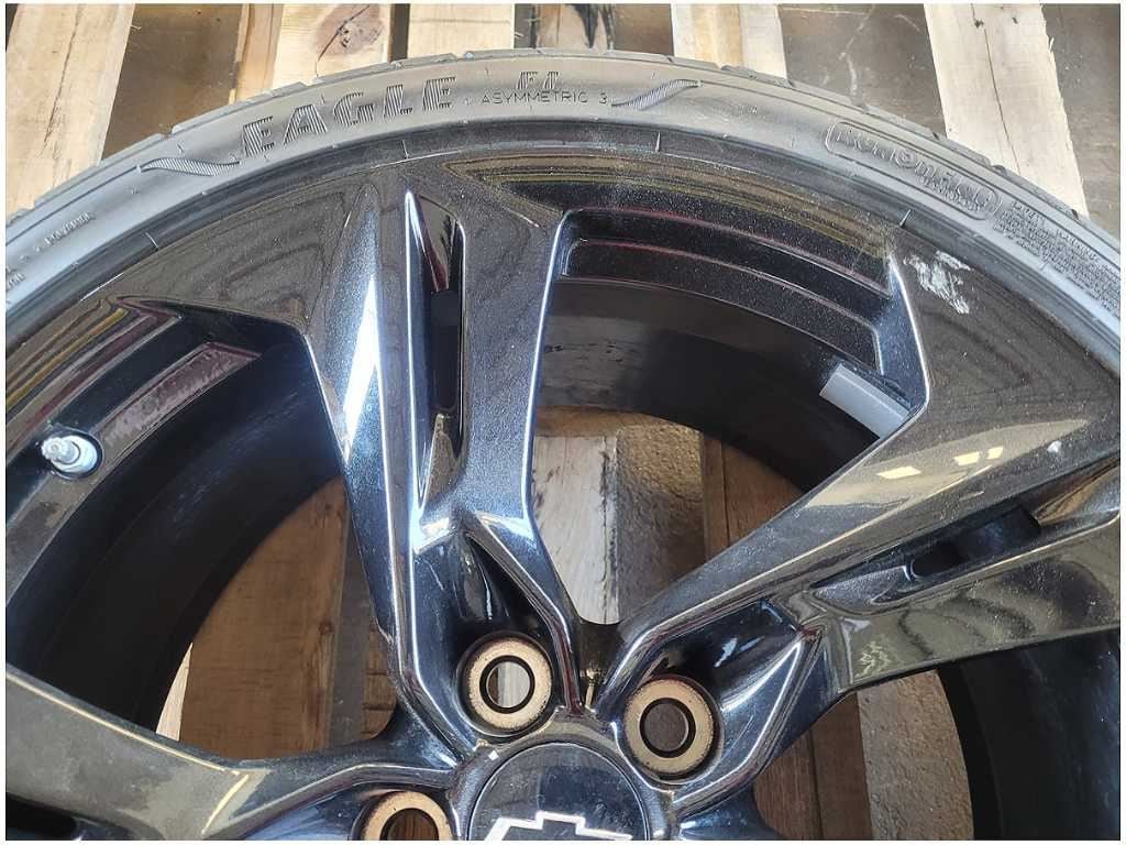 2019 - 2023 Chevrolet Camaro SS Rear Wheel 20x9.5 Twisted Split Spoke Black C43 - The Parts Farm
