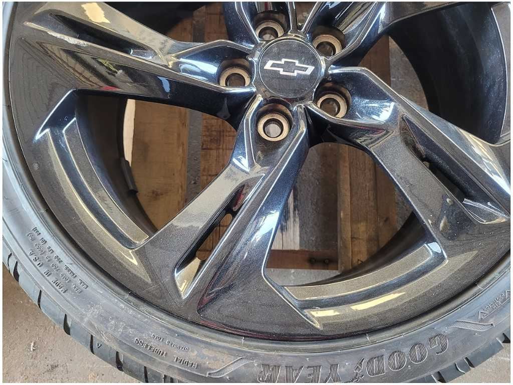 2019 - 2023 Chevrolet Camaro SS Rear Wheel 20x9.5 Twisted Split Spoke Black C43 - The Parts Farm