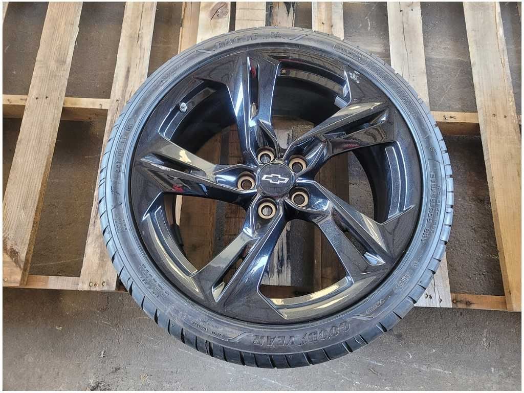 2019 - 2023 Chevrolet Camaro SS Rear Wheel 20x9.5 Twisted Split Spoke Black C43 - The Parts Farm