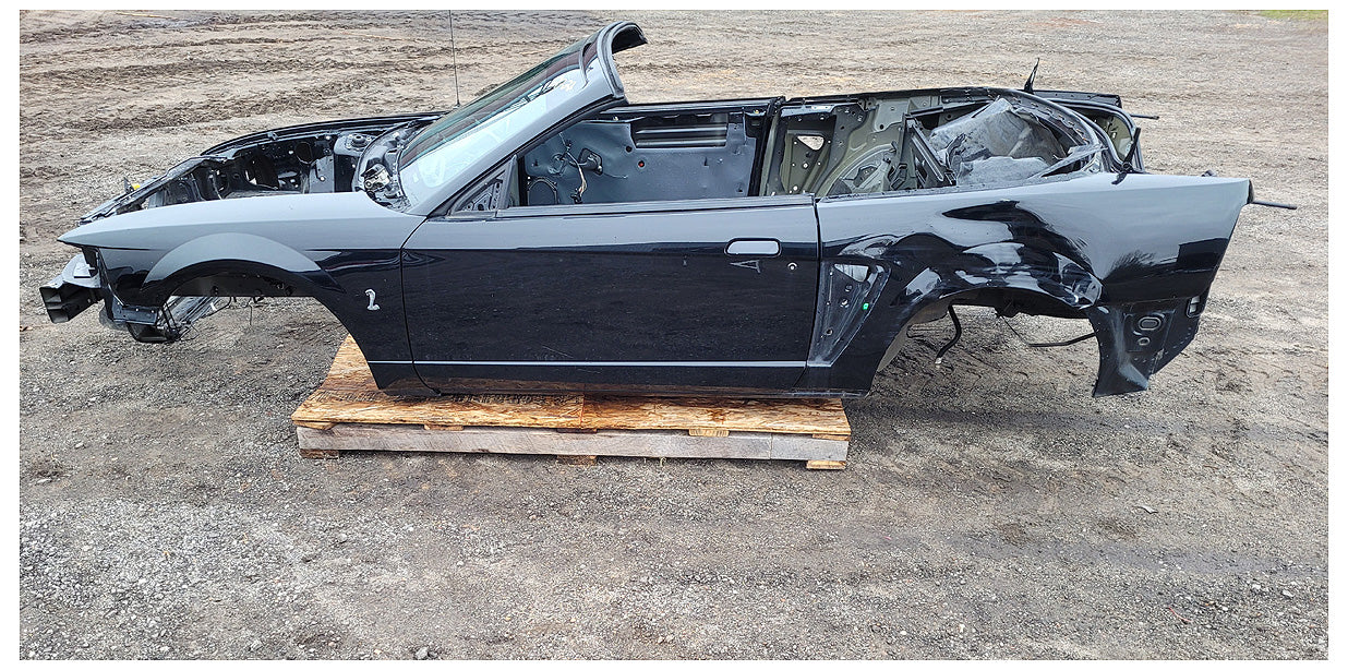 Stock 2222. 2003 Ford Mustang Cobra Convertible Clear Title Frame Shell Body