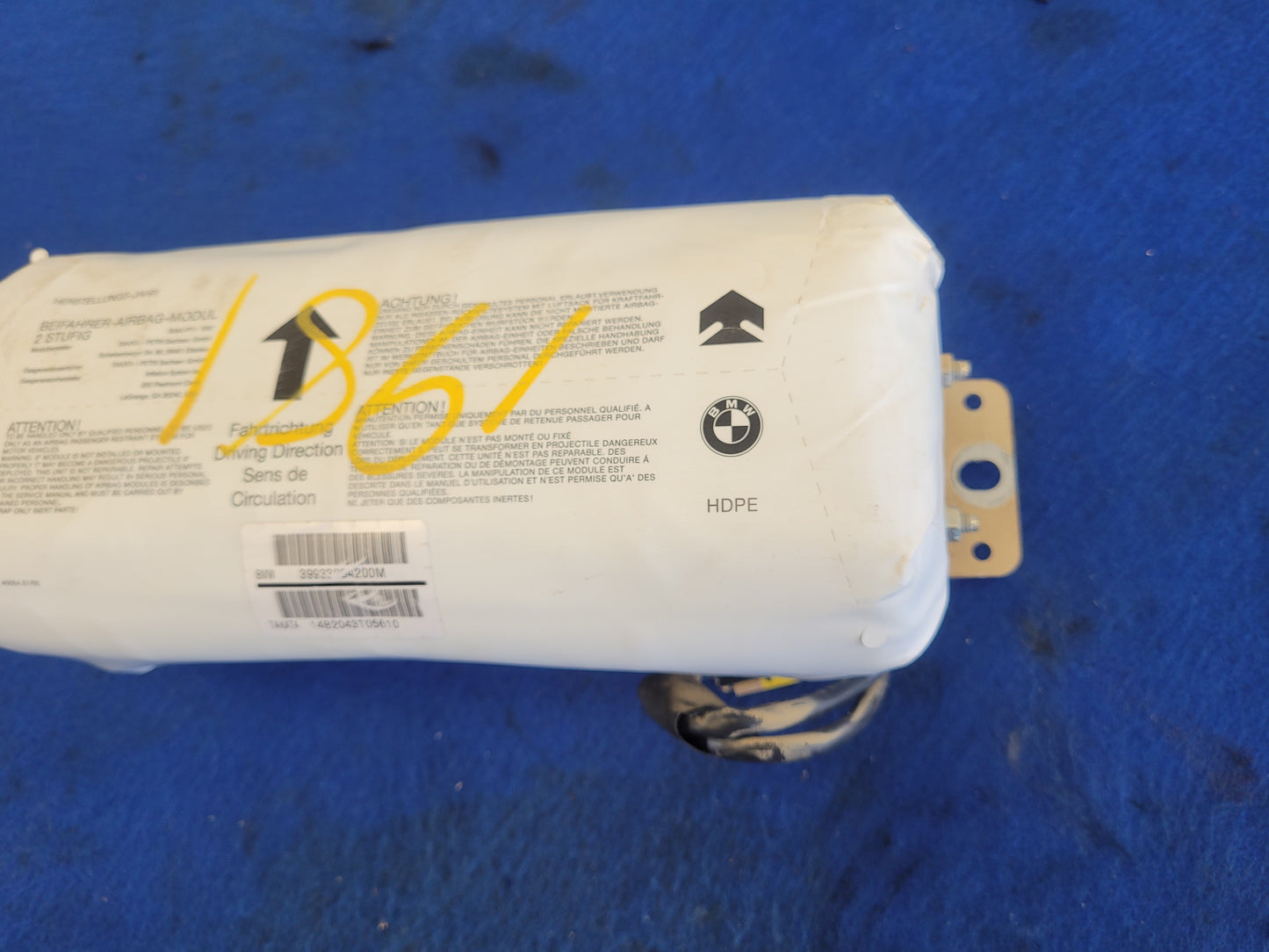 2003 BMW M3 E46 Passenger Dash Air Bag 1981 - The Parts Farm