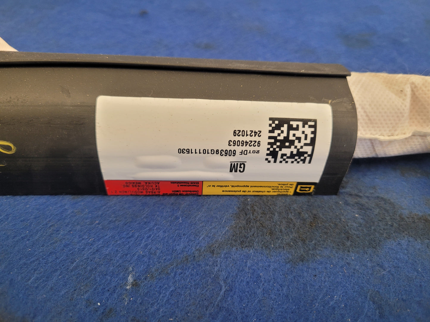 2010 Chevrolet Camaro SS Coupe Driver Roof or Curtain Air Bag 2486 - The Parts Farm