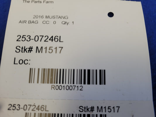 2015-2017 Ford Mustang GT S550 Driver Roof Curtain Air Bag M1517