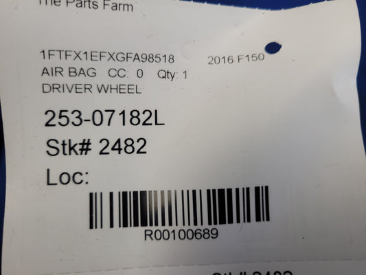 2015-2017 Ford F150 Pickup Truck Air Bag Driver Steering Wheel 2482