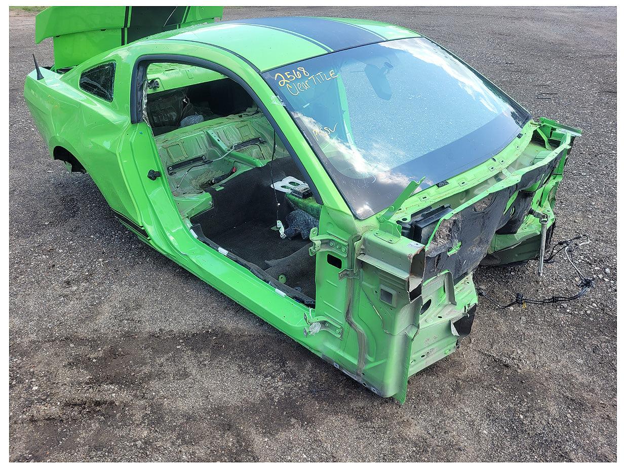 Stock 2568. 2014 Ford Mustang GT S197 Frame Coupe Clear Title Shell Paint HD 54k Miles - The Parts Farm