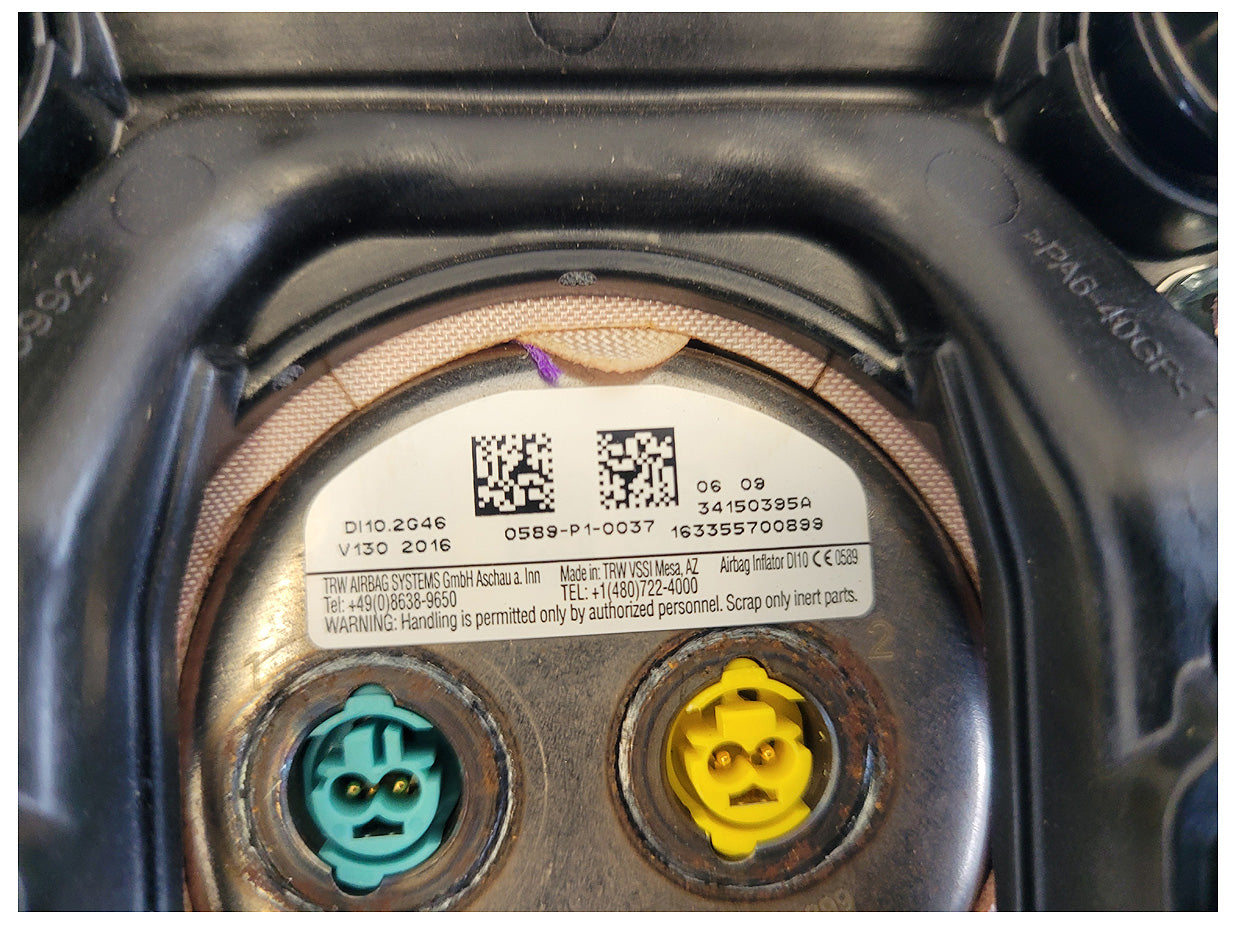 2015-2017 Ford F150 Pickup Truck Driver Air Bag Steering Wheel Dash 2615 - The Parts Farm