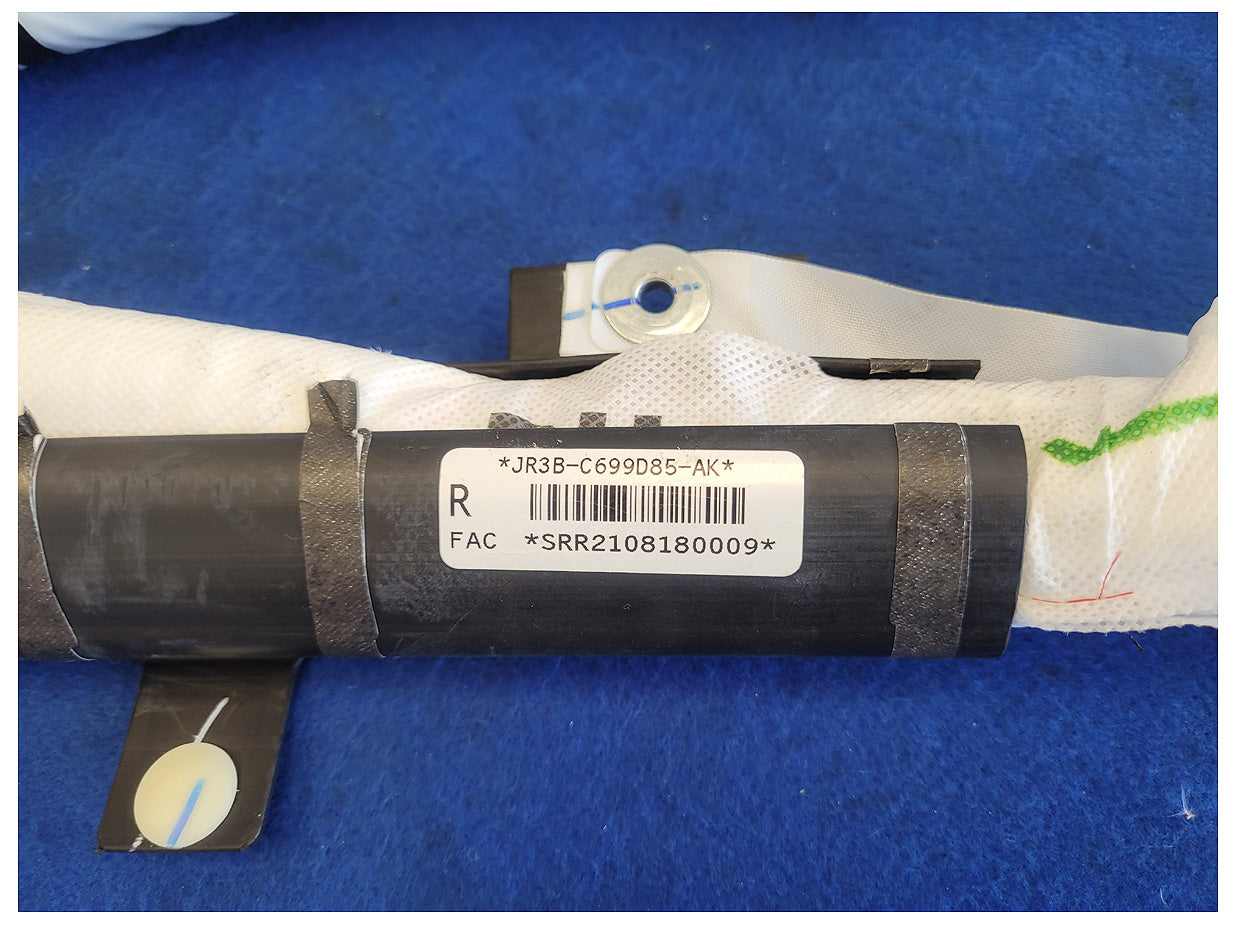 2018-2023 Ford Mustang GT S550 Passenger RH Roof Curtain Air Bag Upper Top 2622 - The Parts Farm