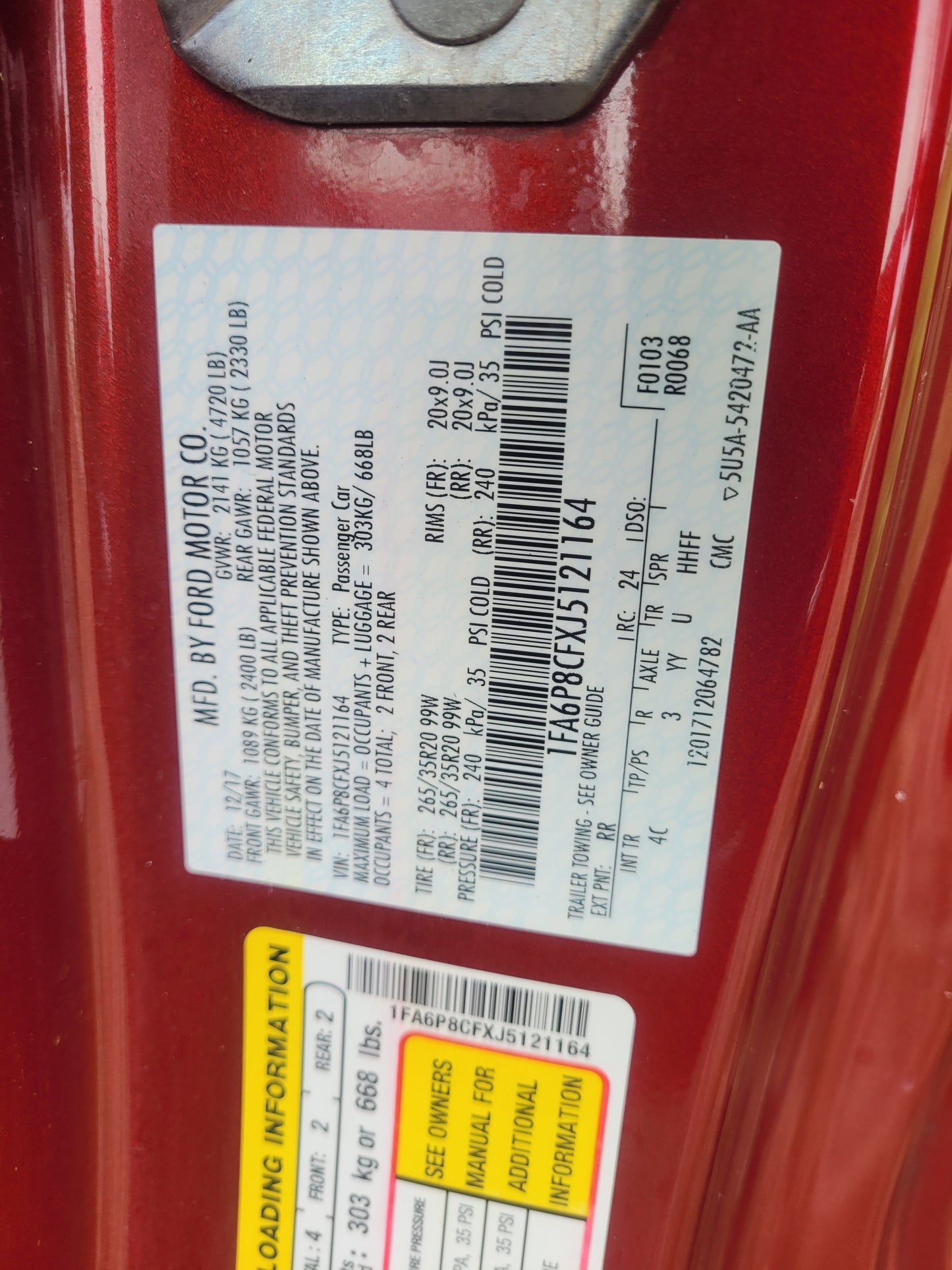 Stock 2630. 2018 Ford Mustang GT Coupe 5.0L V8 Gen 3 10R80 10 Speed Trans 17k Miles - The Parts Farm