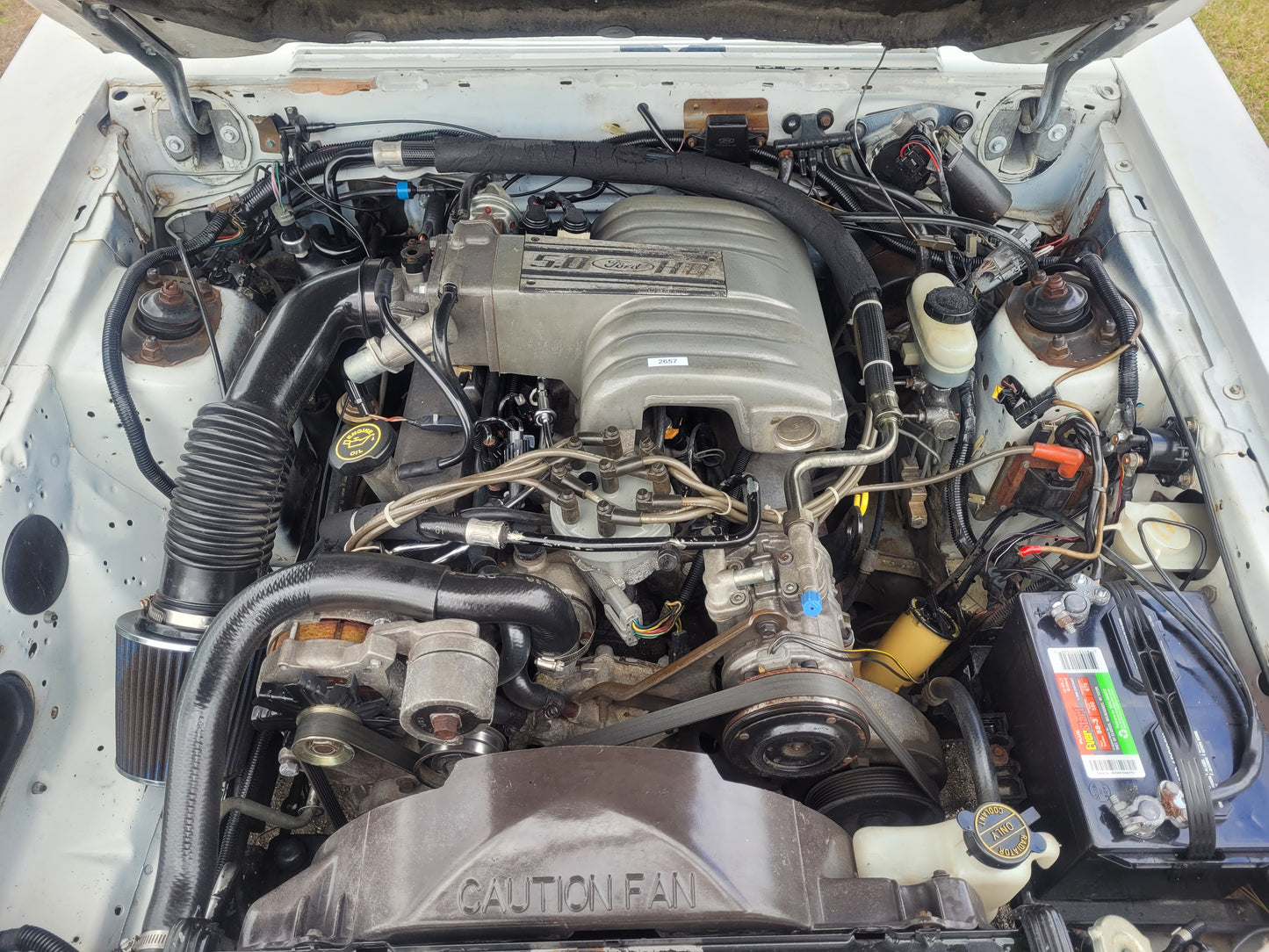Stock 2657. 1987 Ford Mustang Mclaren Convertible 5.0L Engine T5 Manual Trans 95k Miles - The Parts Farm