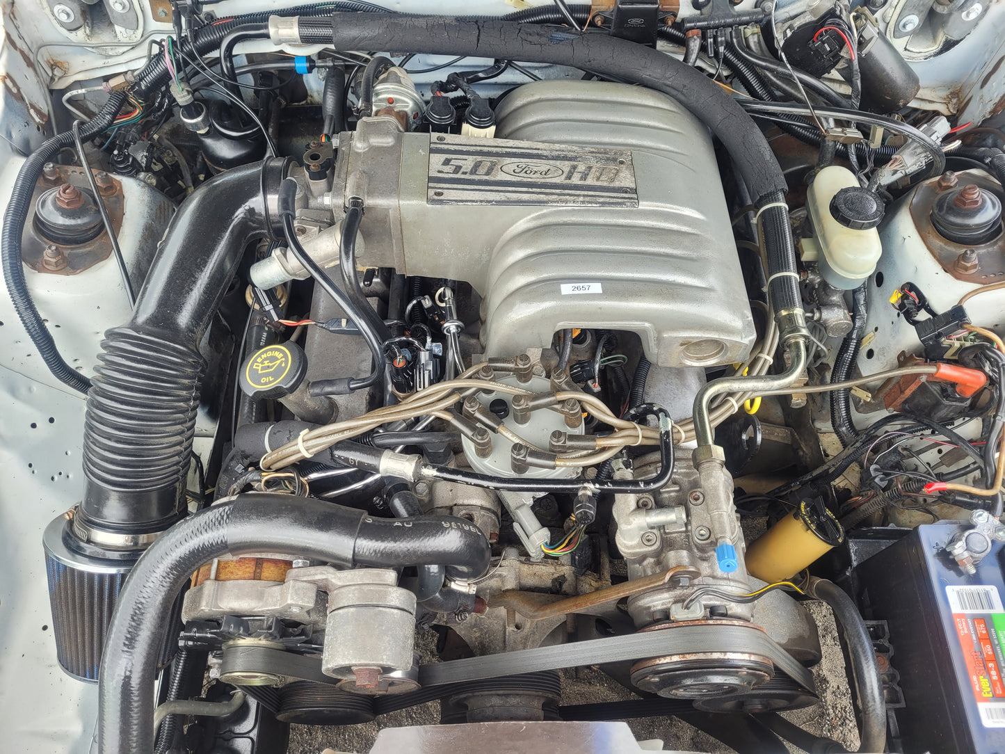 Stock 2657. 1987 Ford Mustang Mclaren Convertible 5.0L Engine T5 Manual Trans 95k Miles - The Parts Farm