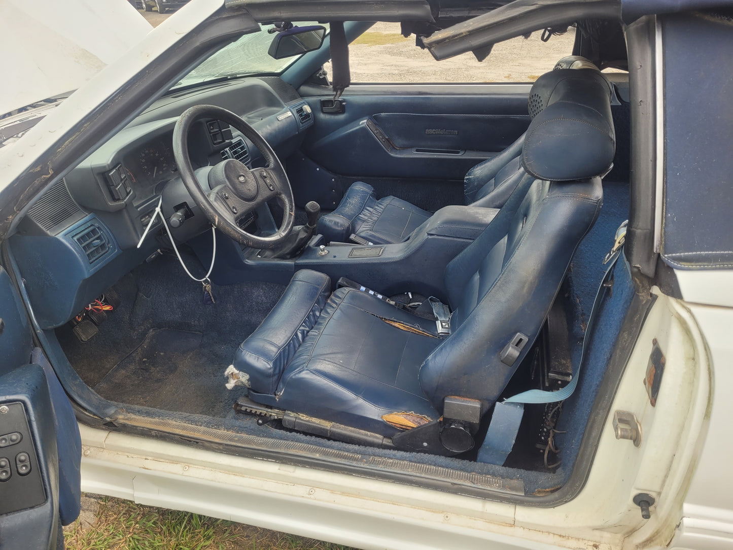 Stock 2657. 1987 Ford Mustang Mclaren Convertible 5.0L Engine T5 Manual Trans 95k Miles - The Parts Farm