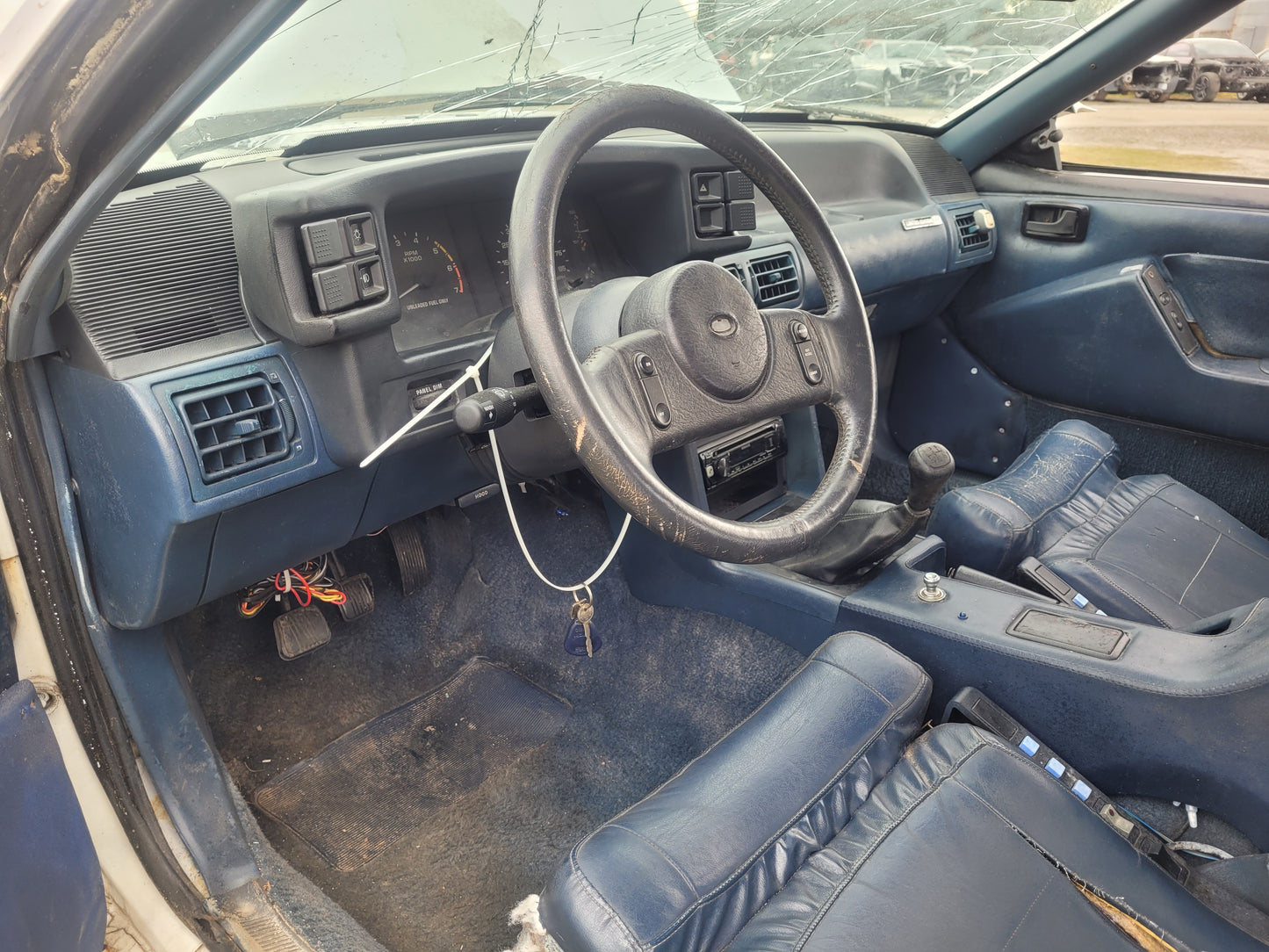 Stock 2657. 1987 Ford Mustang Mclaren Convertible 5.0L Engine T5 Manual Trans 95k Miles - The Parts Farm