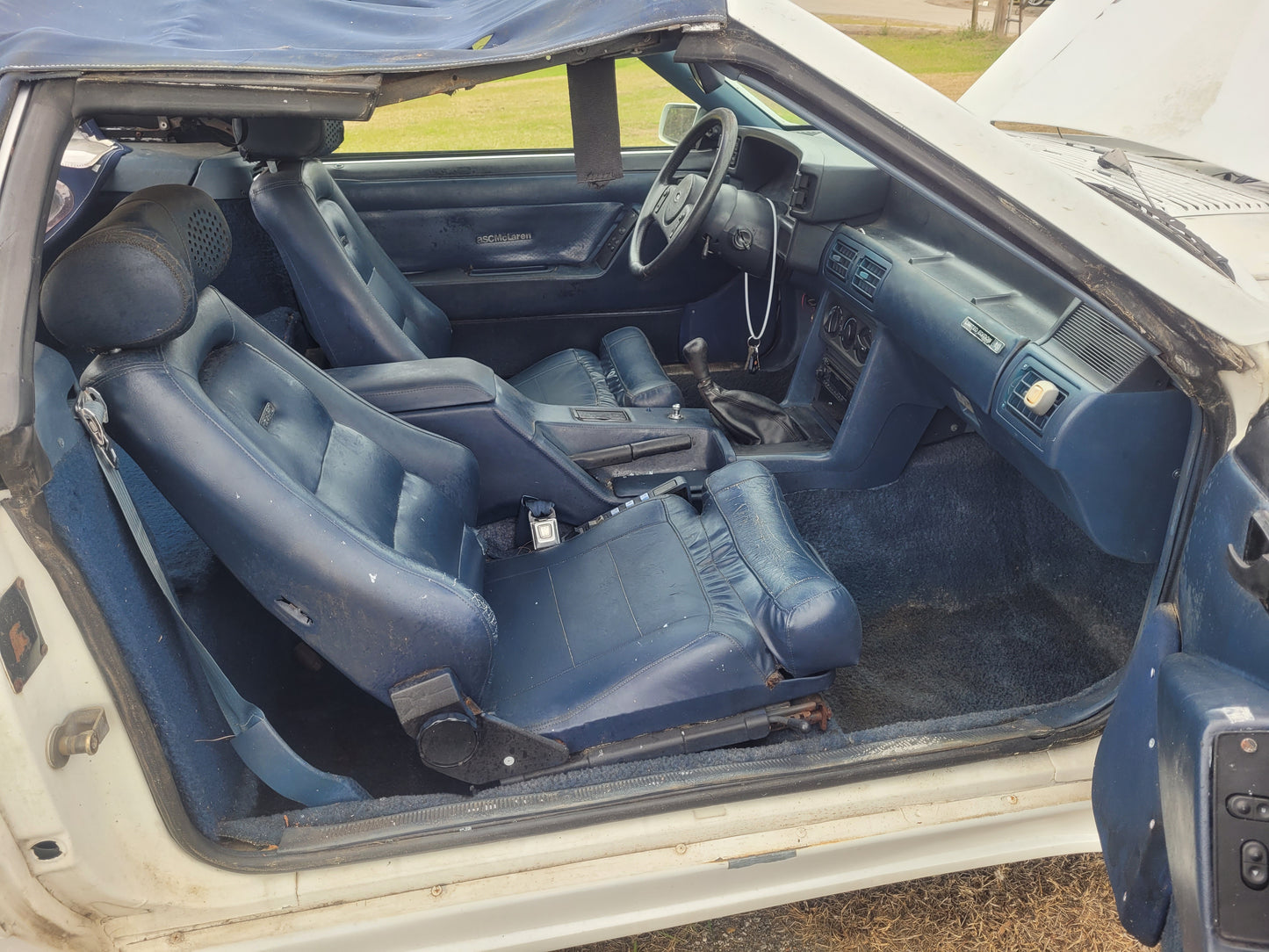 Stock 2657. 1987 Ford Mustang Mclaren Convertible 5.0L Engine T5 Manual Trans 95k Miles - The Parts Farm