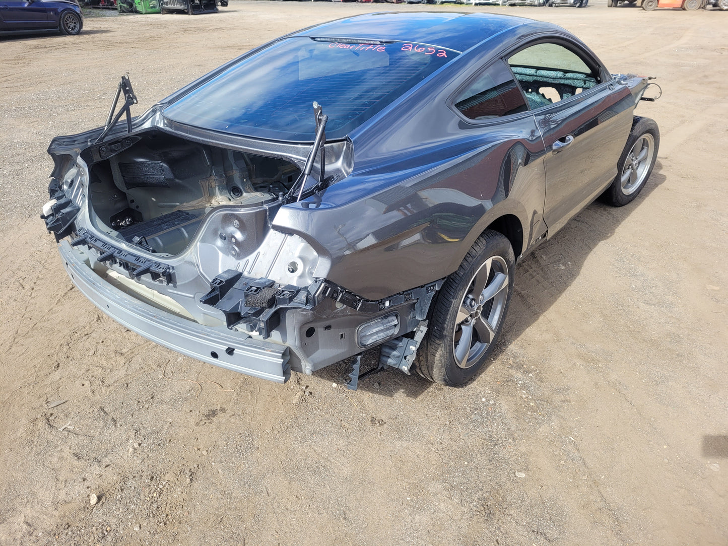 Stock 2652. 2017 Ford Mustang EcoBoost Roller Frame Coupe Clean Title Shell Paint J7 57k - The Parts Farm