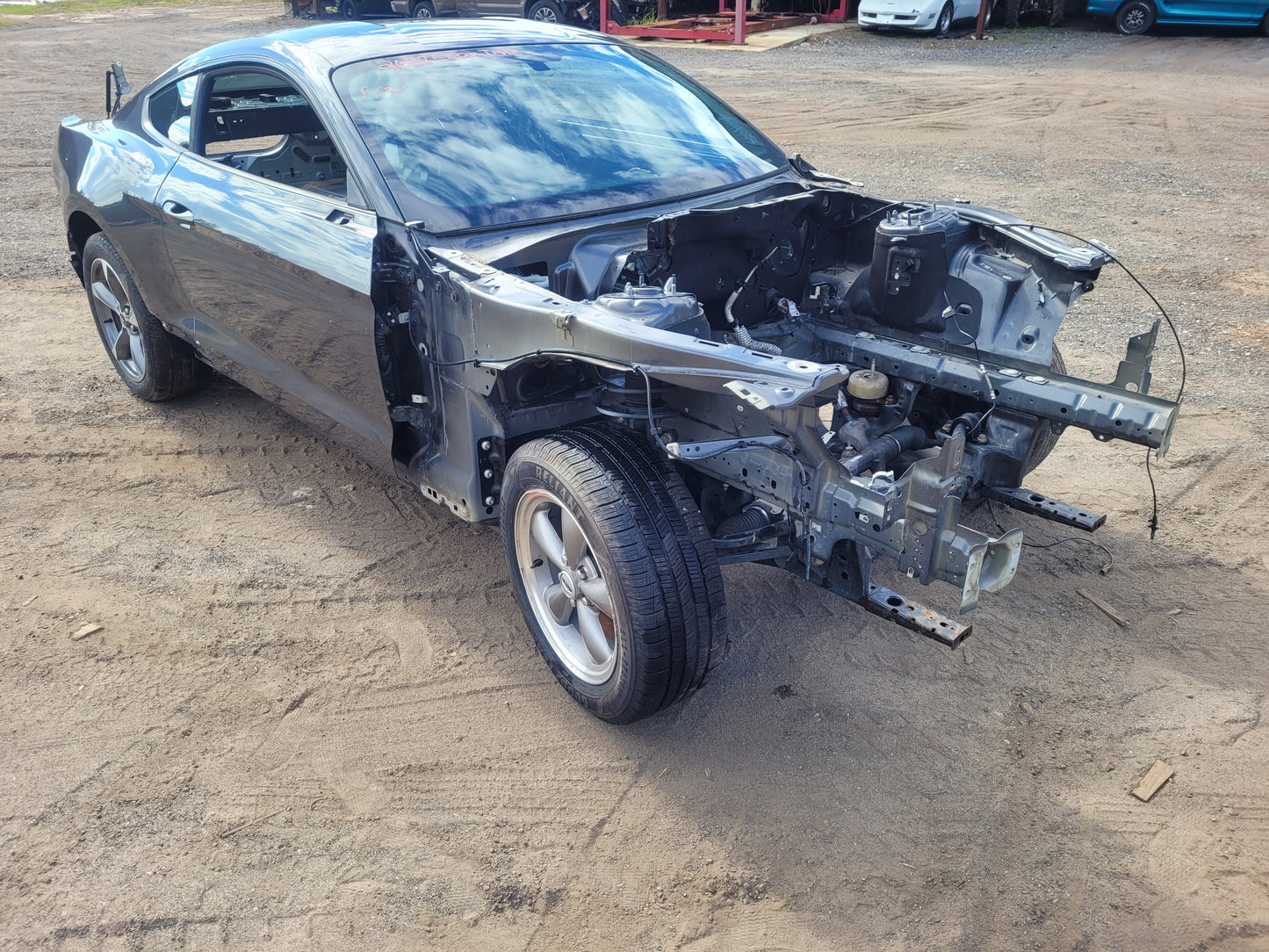 Stock 2652. 2017 Ford Mustang EcoBoost Roller Frame Coupe Clean Title Shell Paint J7 57k - The Parts Farm