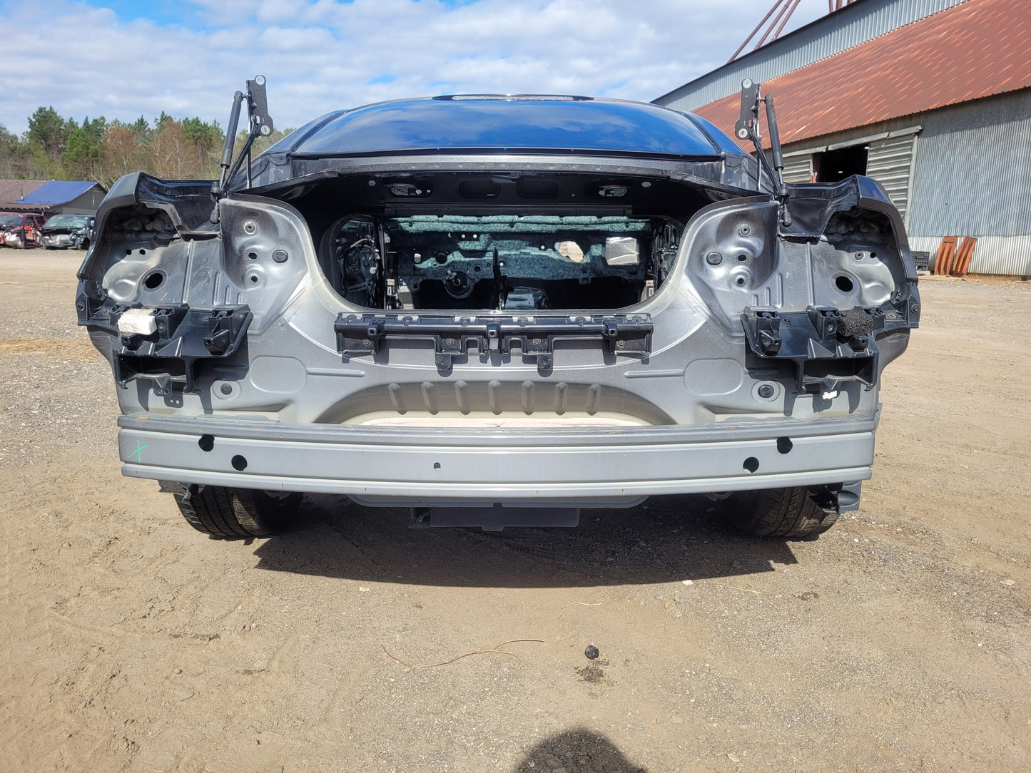 Stock 2652. 2017 Ford Mustang EcoBoost Roller Frame Coupe Clean Title Shell Paint J7 57k - The Parts Farm