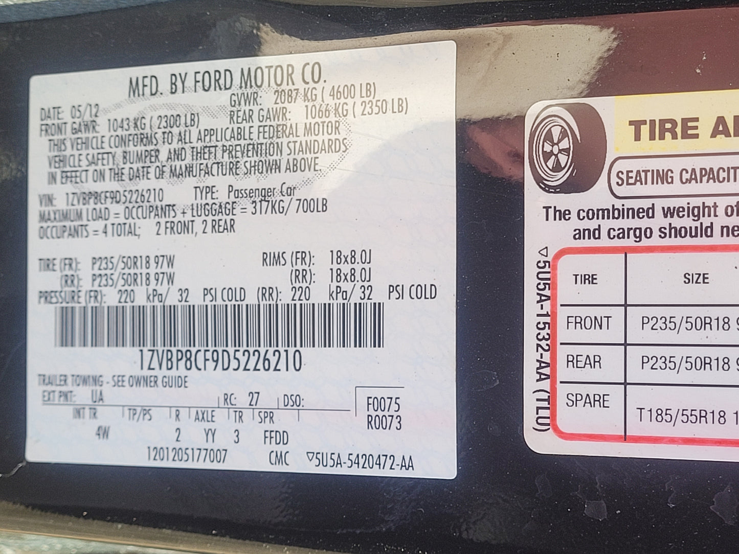 Stock 2651. 2013 Ford Mustang GT Coyote Gen 1 V8 5.0L 6R80 Auto Trans 117k Miles - The Parts Farm