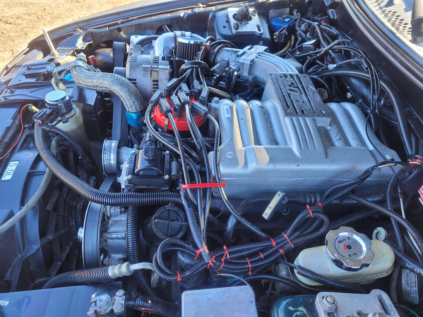 Stock 2668. 1995 Ford Mustang GT Coupe Vortech Supercharged V8 T5 Manny Tranny 153k Miles - The Parts Farm