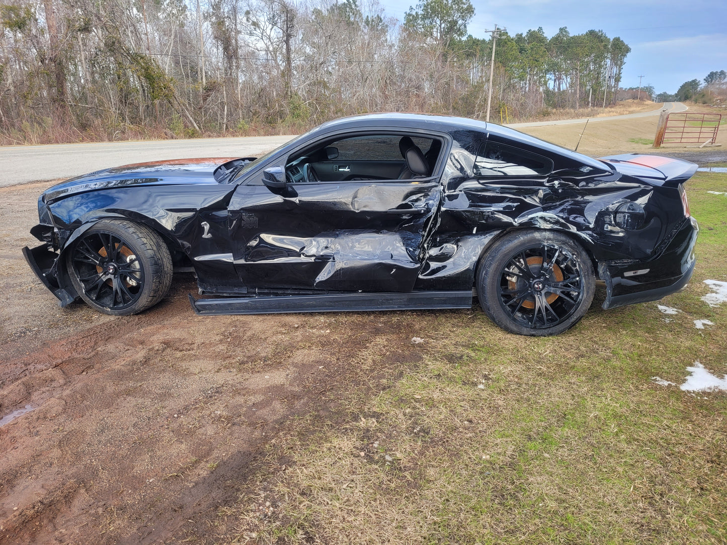 Stock 2677. 2010 Ford Mustang GT Coupe Clear Title Frame Body Shell Damage 35k Mile