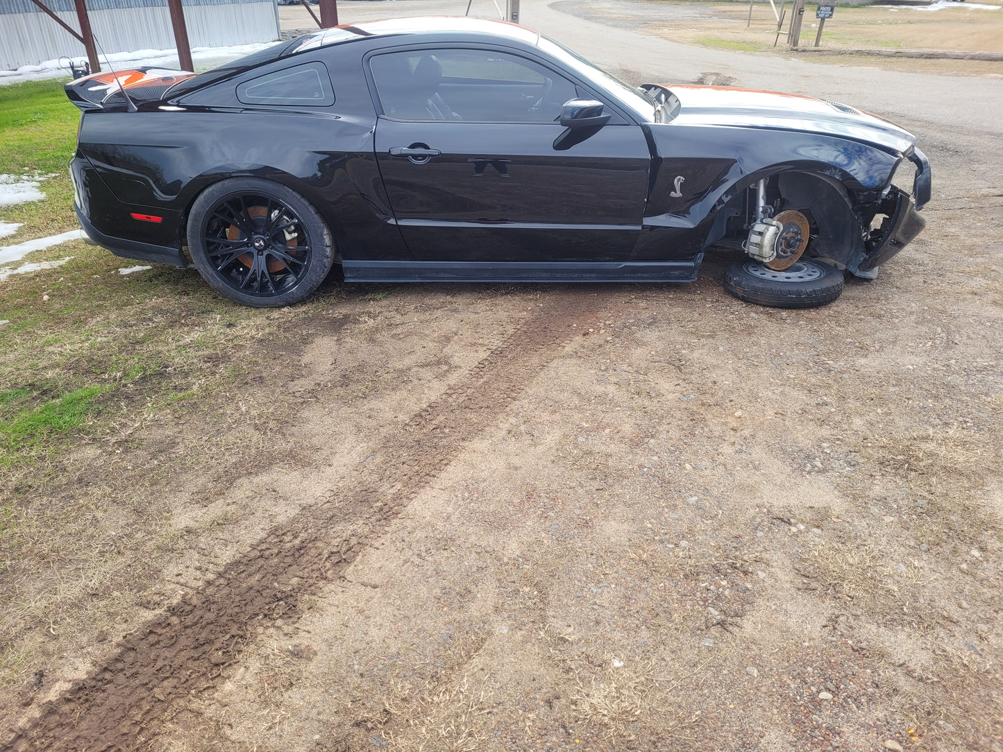 Stock 2677. 2010 Ford Mustang GT Coupe Clear Title Frame Body Shell Damage 35k Mile