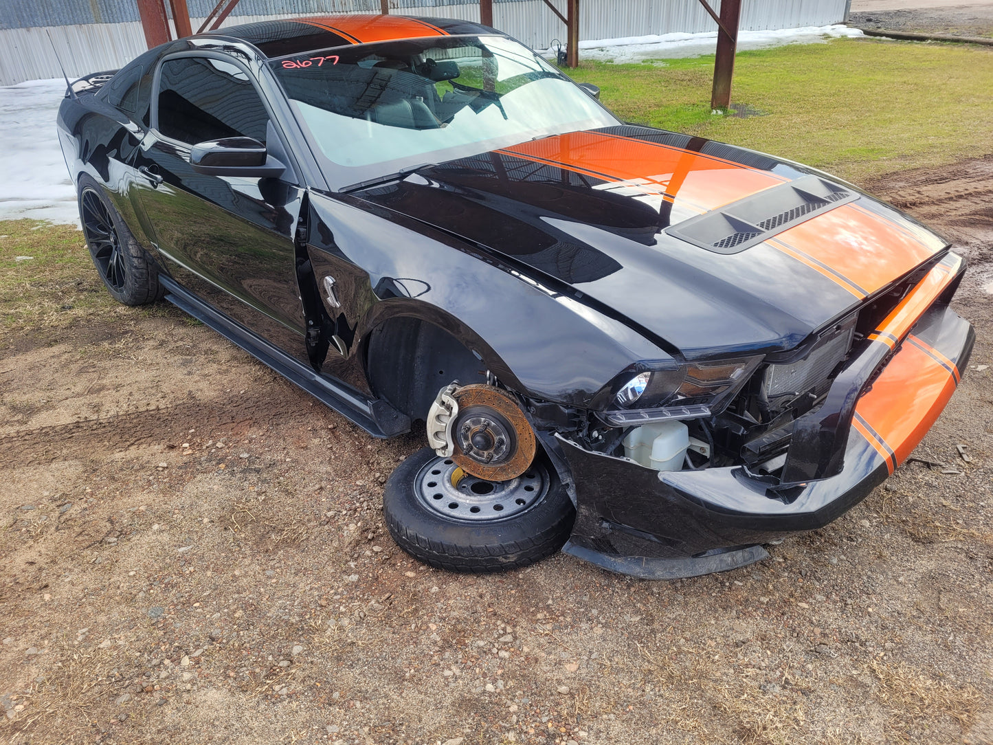 Stock 2677. 2010 Ford Mustang GT Coupe Clear Title Frame Body Shell Damage 35k Mile