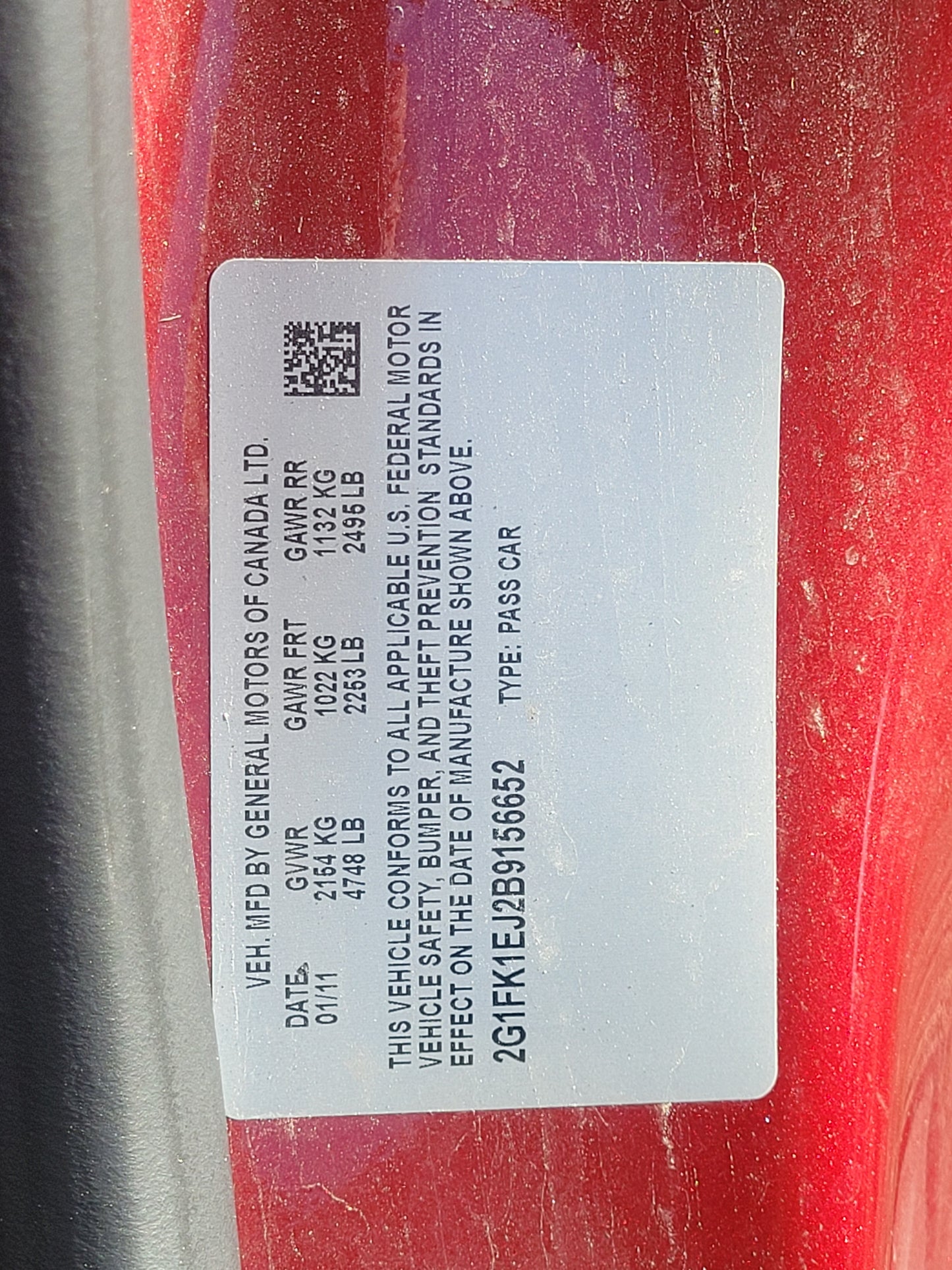 Stock 2684. 2011 Chevrolet Camaro SS Coupe 6.2L V8 LTH Auto Trans 84k Miles - The Parts Farm