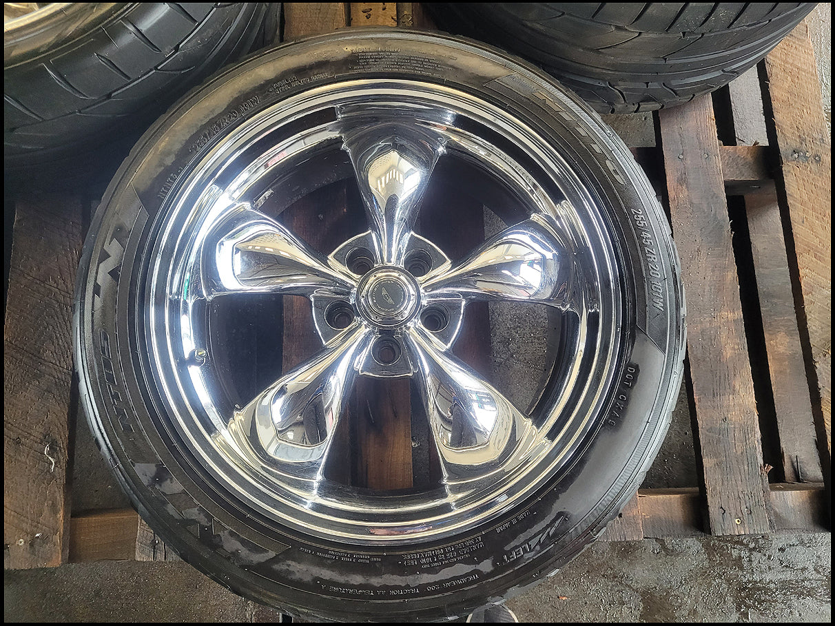 2010-2015 Chevrolet Camaro SS 3 Wheels 20x8.5 20x10 Spoke Staggered Tire 2673 - The Parts Farm
