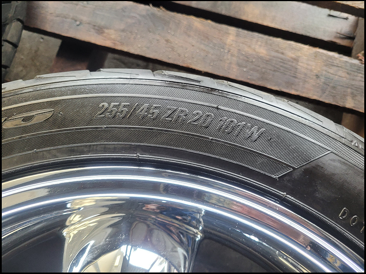 2010-2015 Chevrolet Camaro SS 3 Wheels 20x8.5 20x10 Spoke Staggered Tire 2673 - The Parts Farm