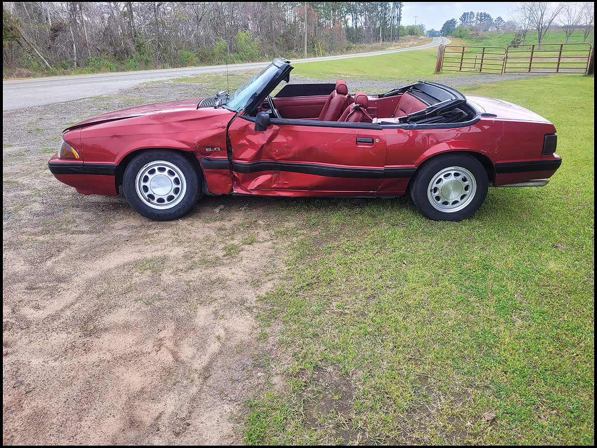 Stock 2702. 1990 Ford Mustang LX 5.0L Convertible Foxbody V8 Auto Trans 60k Miles - The Parts Farm