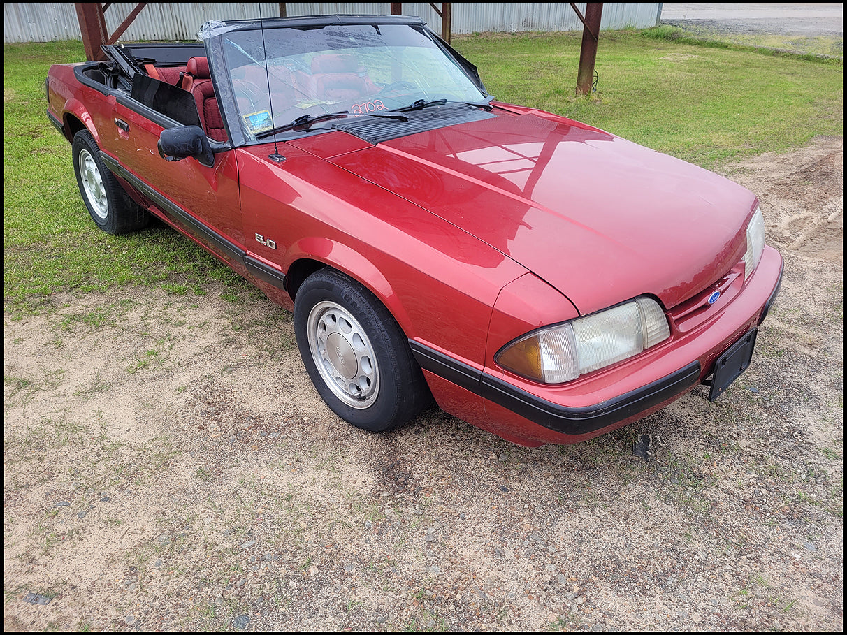 Stock 2702. 1990 Ford Mustang LX 5.0L Convertible Foxbody V8 Auto Trans 60k Miles - The Parts Farm