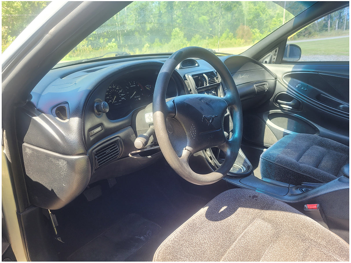 Stock 2720. 1995 Ford Mustang V6 Coupe Export Mirrors Taillights Flares Cluster