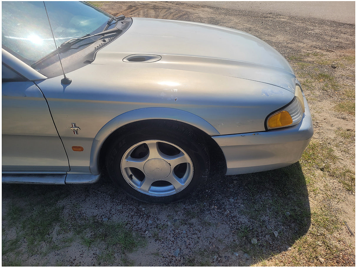 Stock 2720. 1995 Ford Mustang V6 Coupe Export Mirrors Taillights Flares Cluster